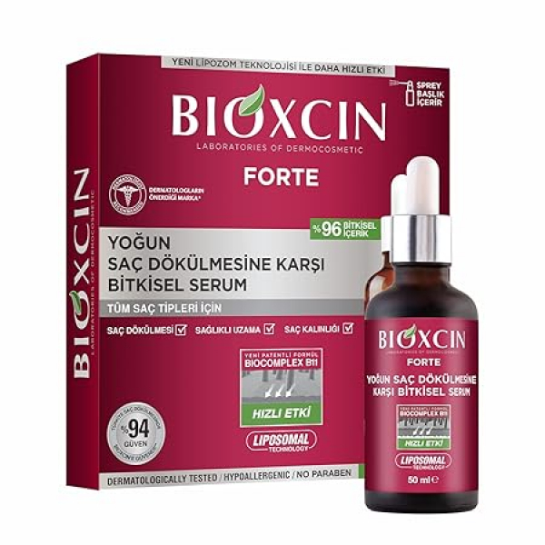 Bioxcin Forte herbal serum 3x50 ml - against severe hair loss